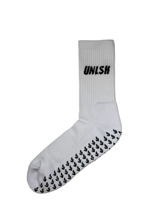 White UNLSH Grip Sock